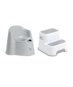Beemoo CARE Assist Töpfchen &  Tritthocker, White/Grey