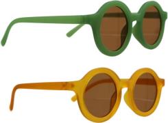 CarloBaby Sonnenbrille Stråla 2er-Pack 3-6 Jahre, Green/Yellow