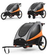 Kinderkraft Nava Fahrradanhänger, Sunny Orange