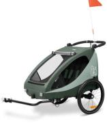 Hauck Dryk Duo Plus Fahrradanhänger, Dark Green
