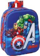 Marvel Avengers 3D Mini Kinder Rucksack 6L, Blau